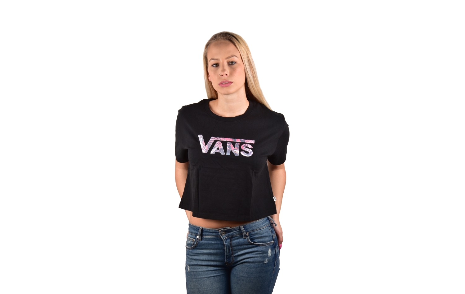 Vans Wmns Cali Floral Box Top S/S (VA3ISABLK)