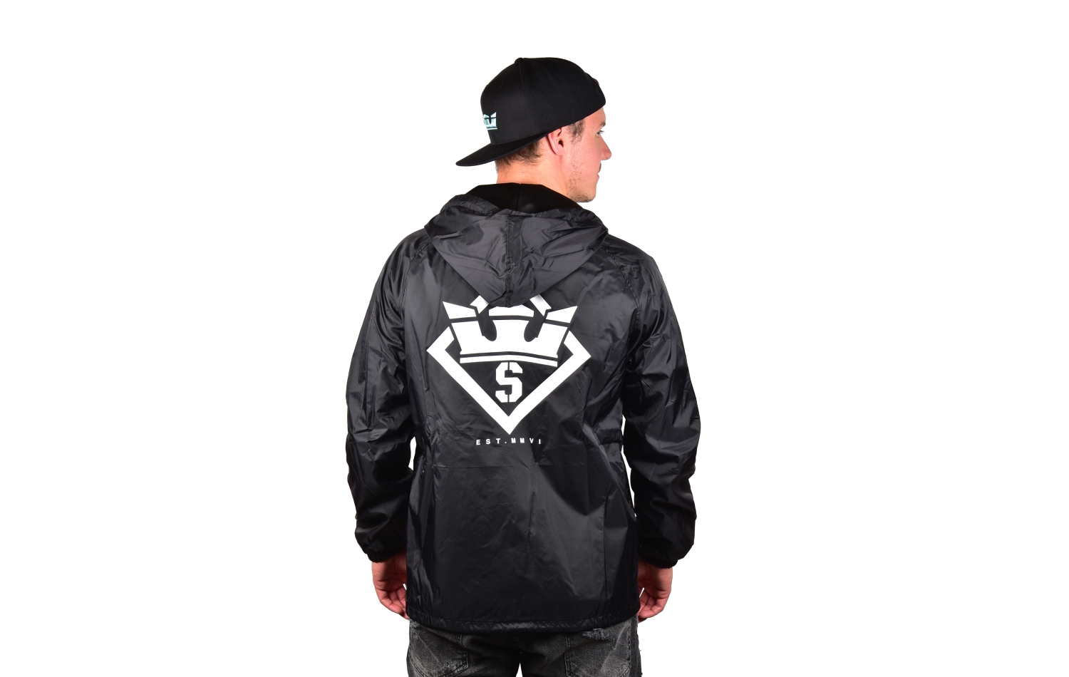 Supra Stencil Hood Coaches Jacket (101849-008)
