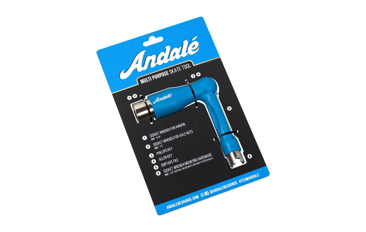 Andalé Multi Purpose Skate Tool (13246002-BLU)
