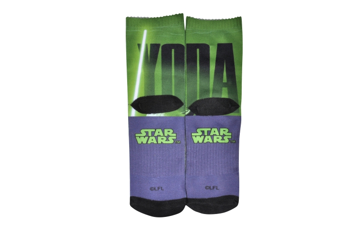 Star Wars Youth Print Crew Yoda Sox (Y0030A)