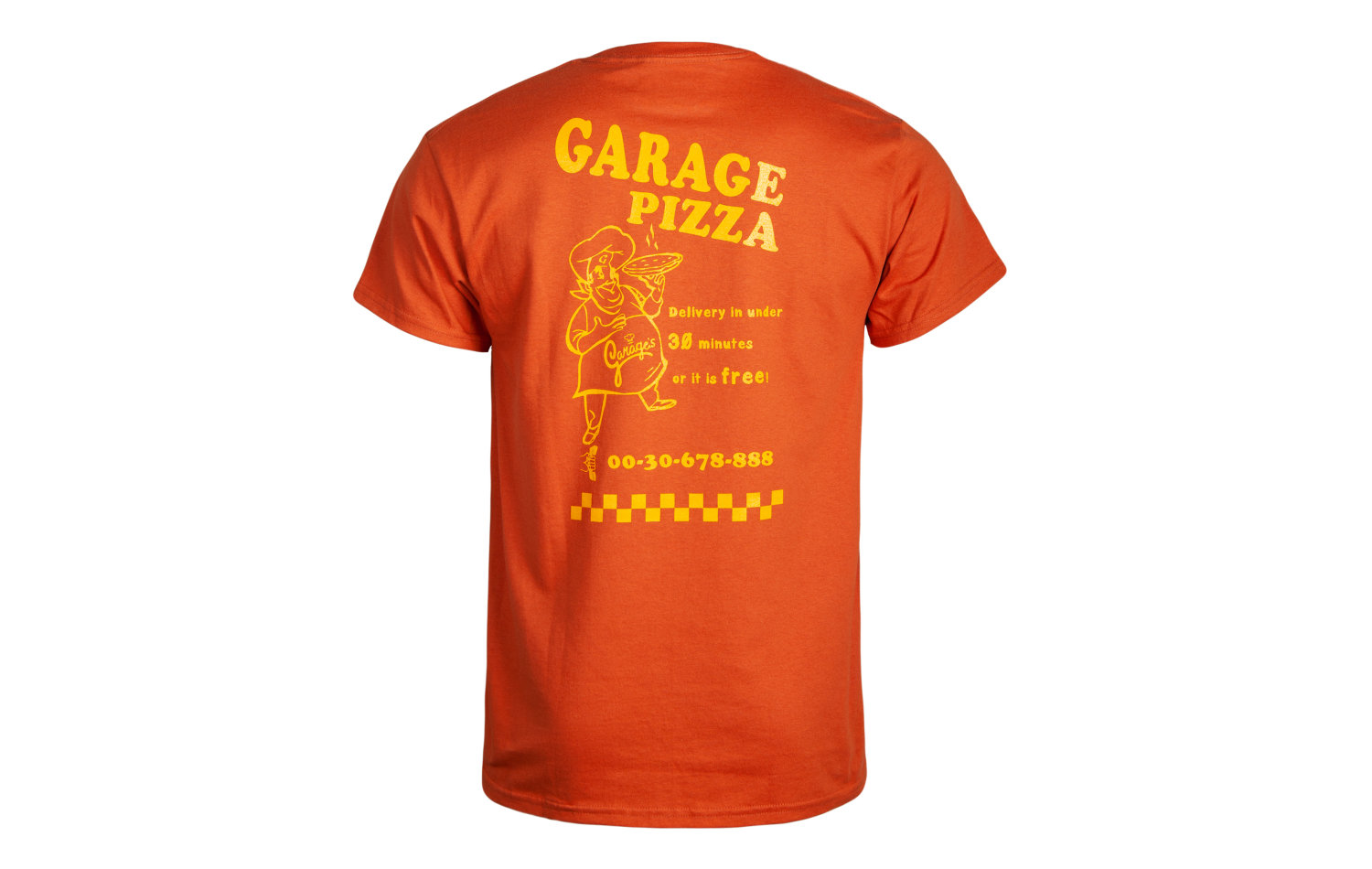 Garage Pizza S/S (GS-PIZZA-SS-ORN)