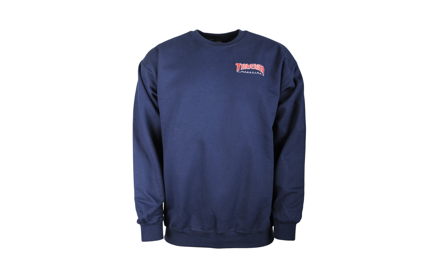 Thrasher Outlined Embroidered Crew (422659-NVY)