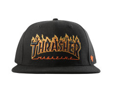 Thrasher X 47 Brand Flame Captain Snap sapka (566164-BLK)