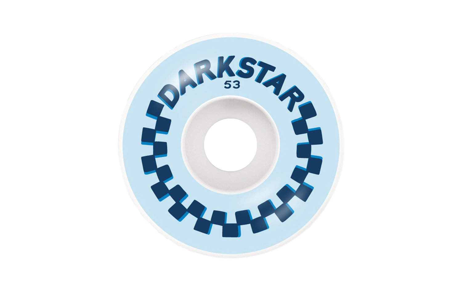 Darkstar Checker Wheels 53mm (10112346-BLU)
