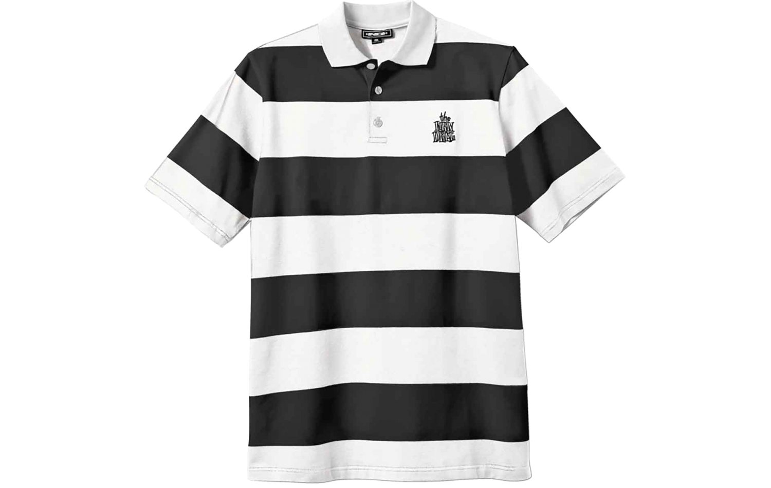 New Deal Striped Polo (20672001-BLK)