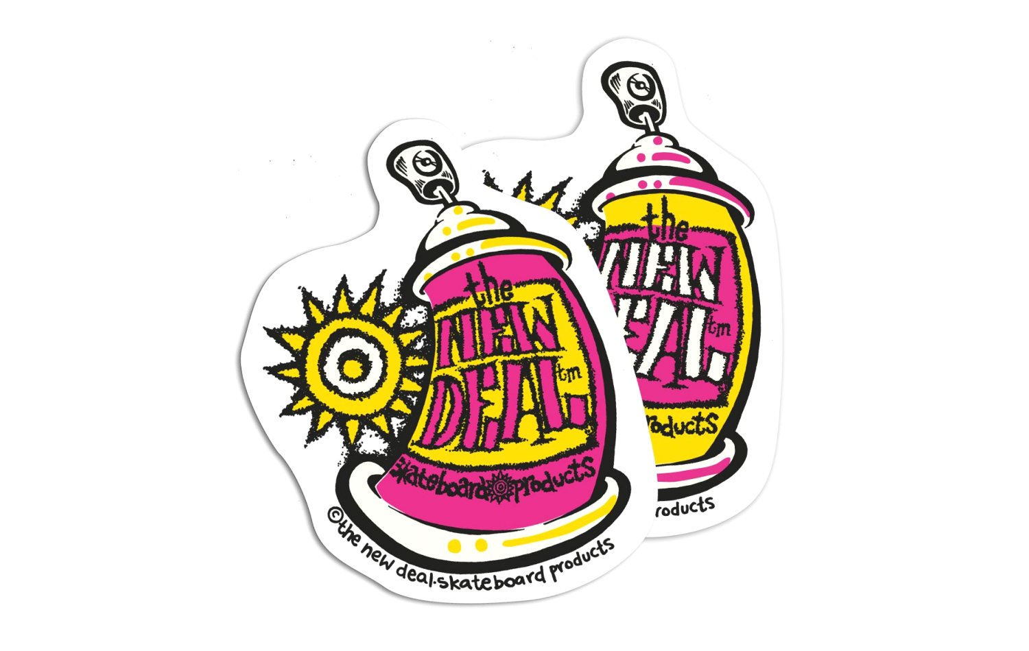 New Deal Spray Can Stickers 10 Pk (60172020-MUL)